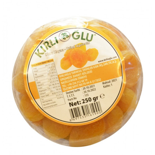 KIRLIOGLU SARI ƏRİK QURUSU 250 Q