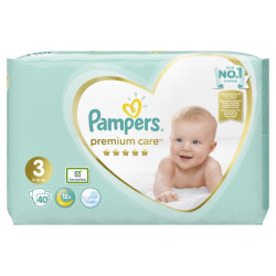 PAMPERS PREMIUM UŞAQ BEZİ N3 40 LI 6-10