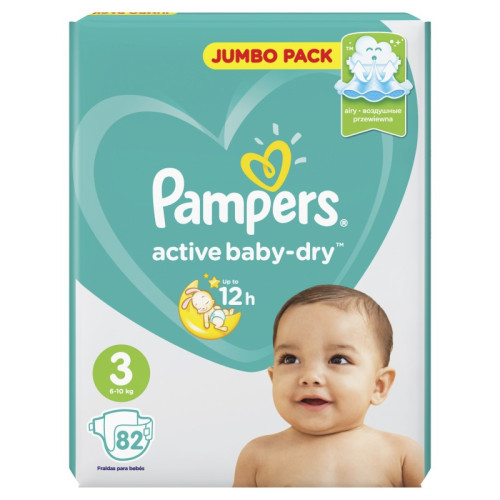 PAMPERS UŞAQ BEZİ N3 82 LI 6-10 KQ JUMBO