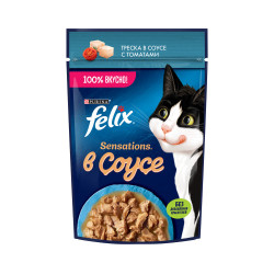 FELİX PİŞİK YEMİ 75 Q TRESKA TOMATDA