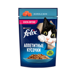 FELIX PİŞİK YEMİ 75 Q FOREL ƏTİ JELE